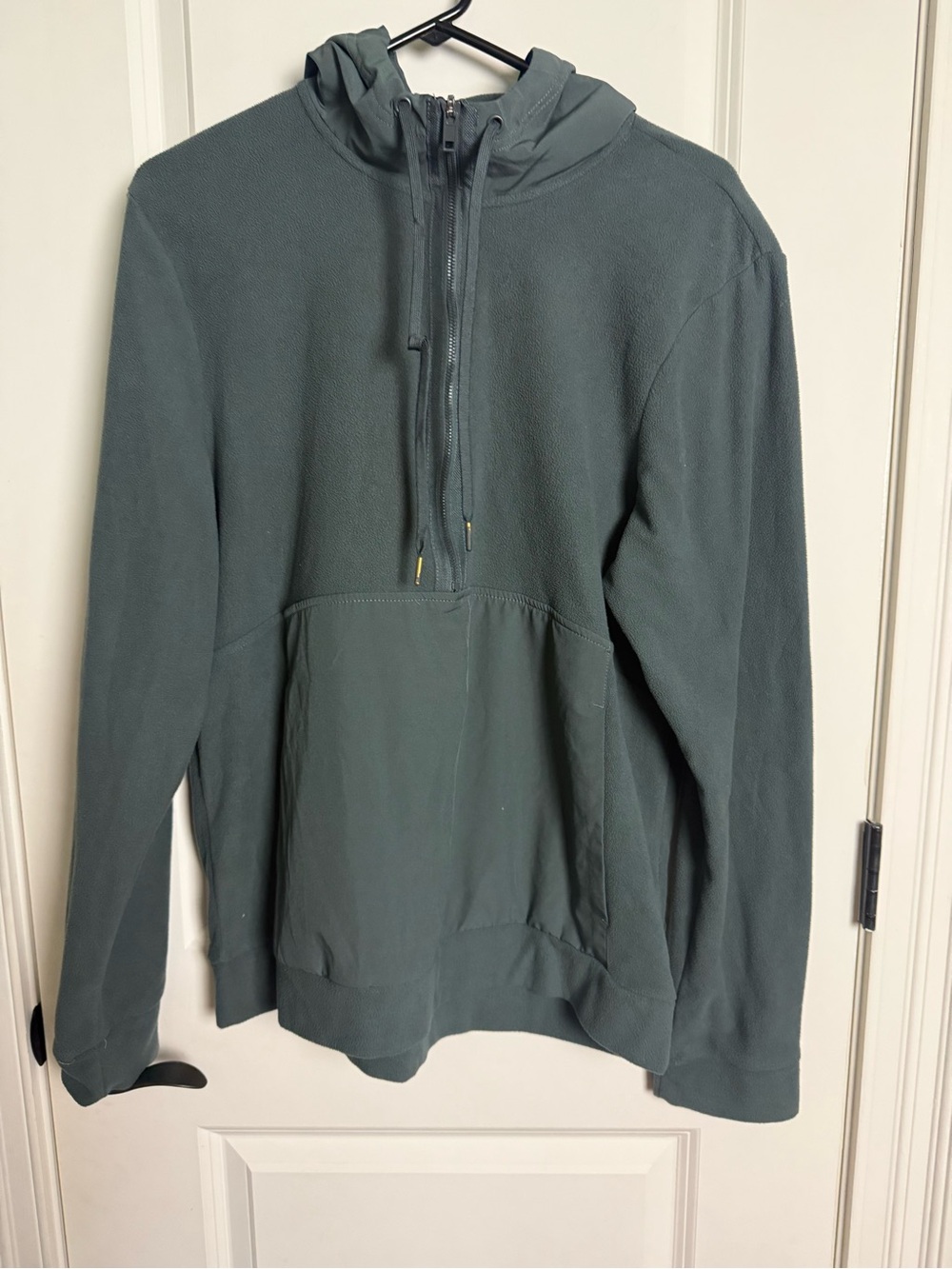 Layer 8 Women's Hooded Quarter-Zip Sweatshirt - Teal